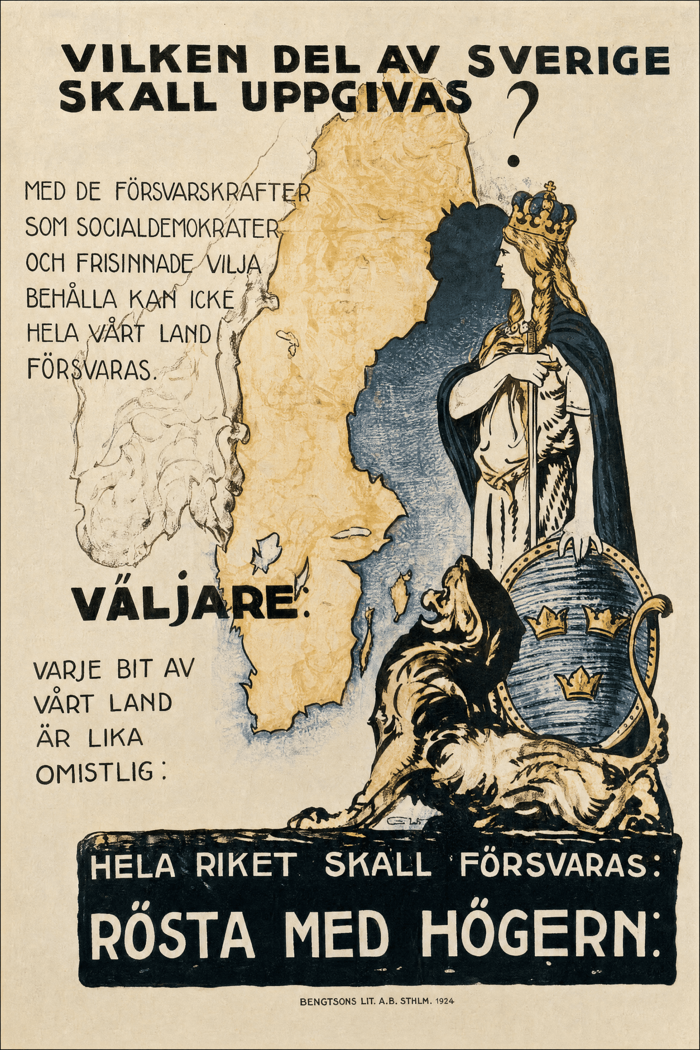 Vilken del av Sverige skall uppgivas?