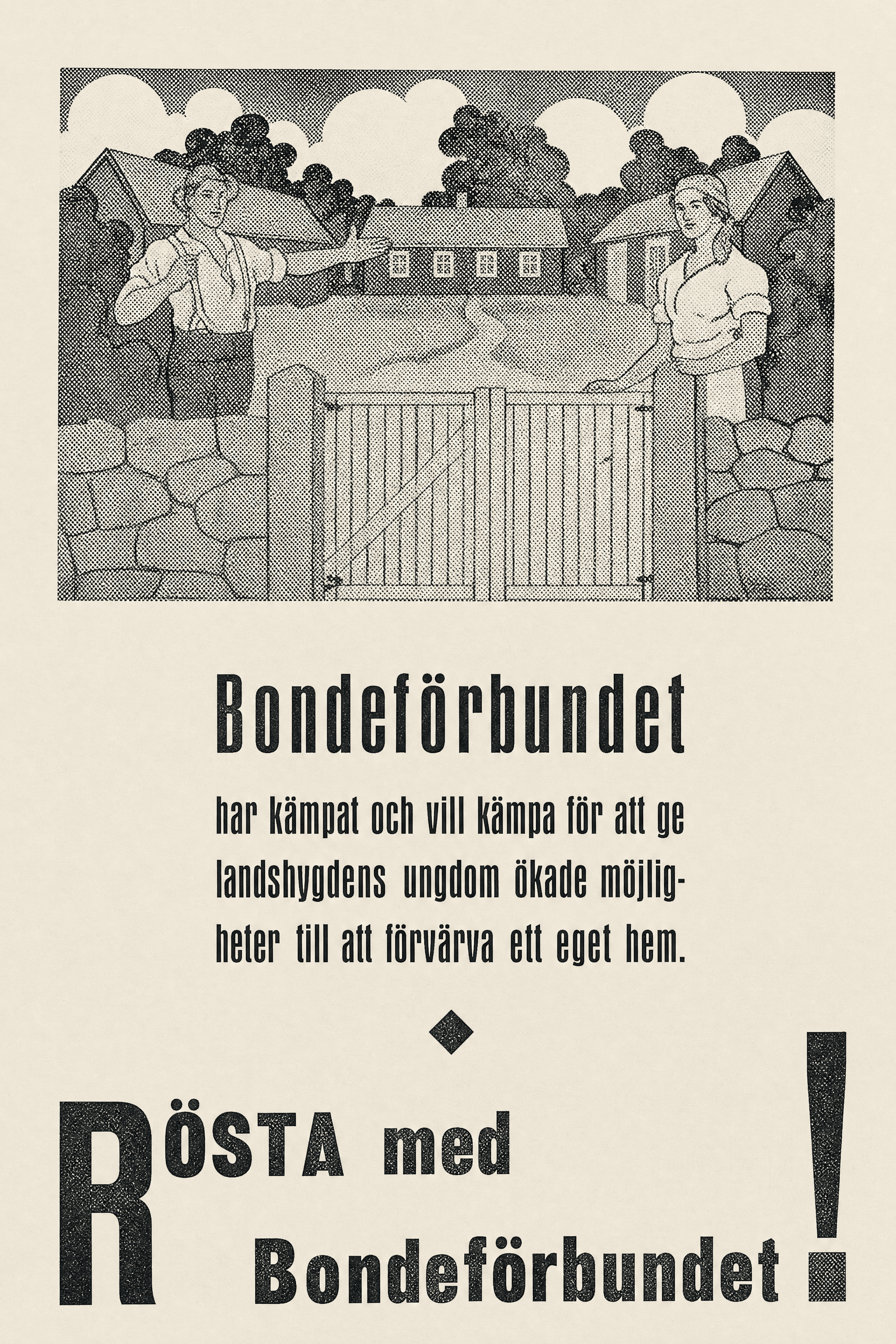 Rösta med Bondeförbundet!
