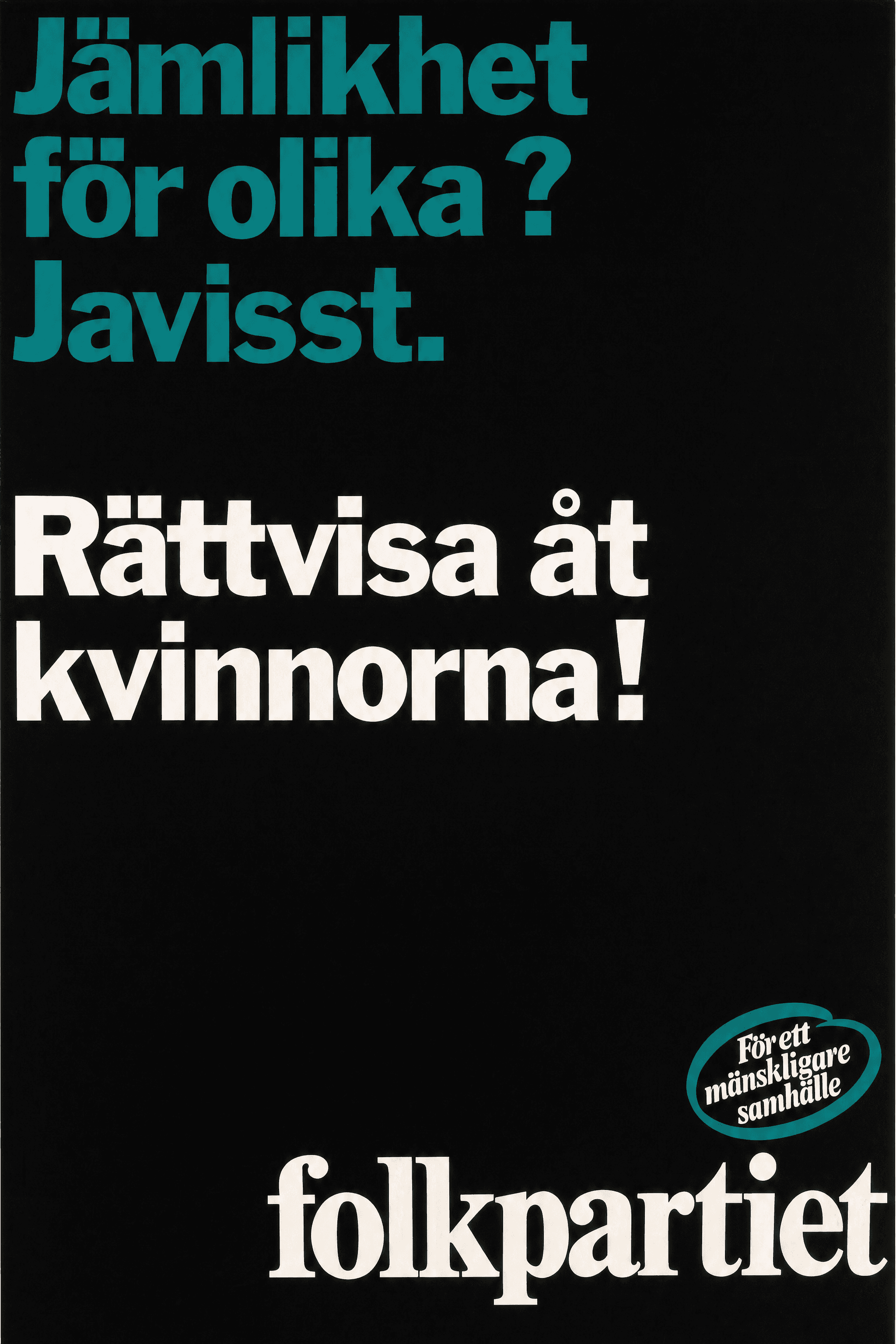 Jämlikhet för olika? Javisst. Rättvisa åt kvinnorna!