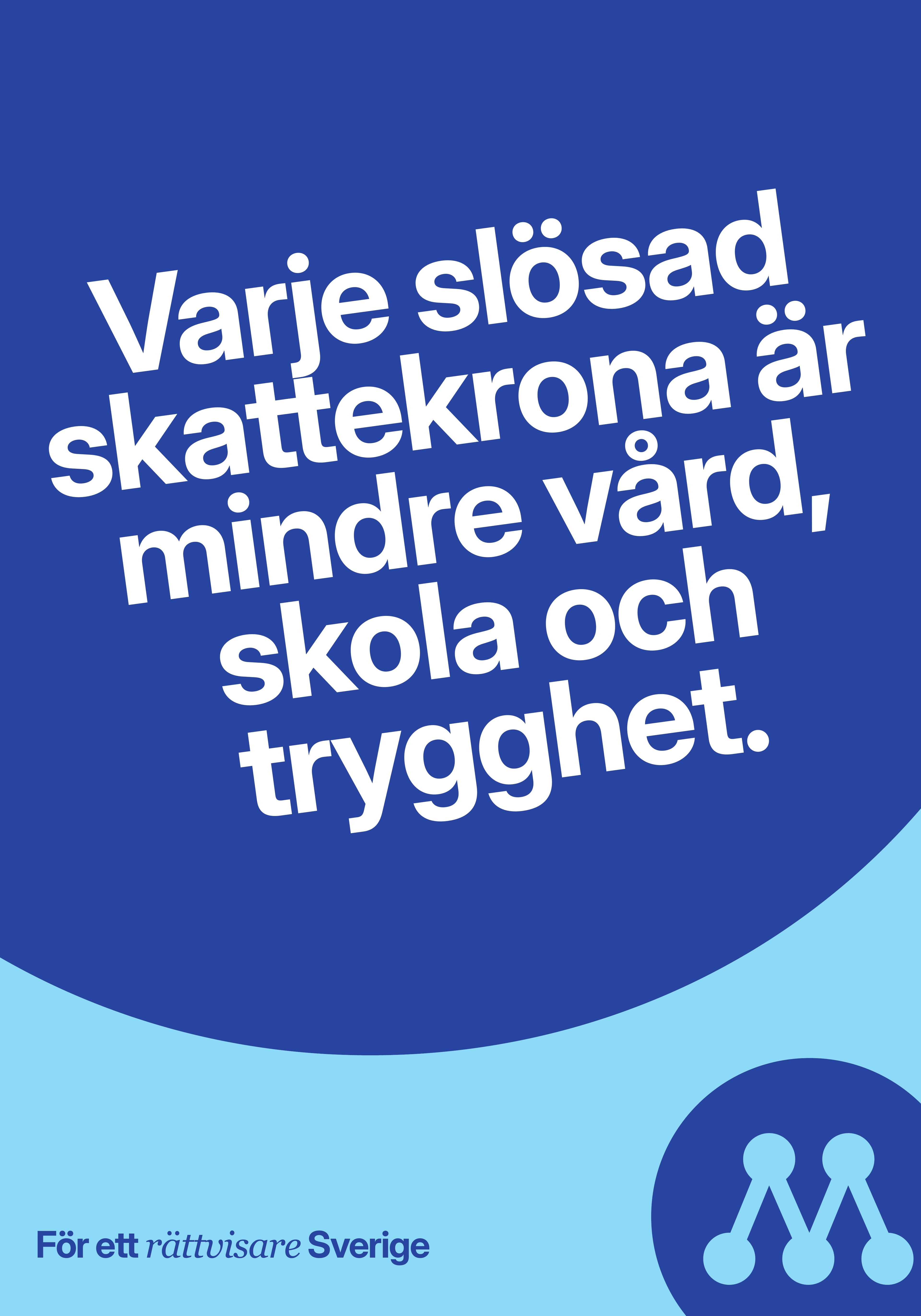 Varje slösad skattekrona är mindre vård, skola och trygghet.