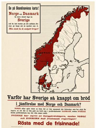 Varför har Sverige så knappt om bröd i jämförelse med Norge och Danmark?