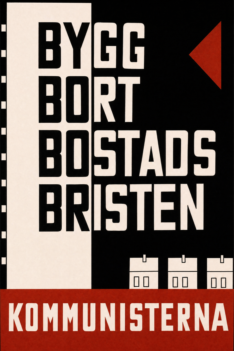 Valaffisch för SKP, 1962.