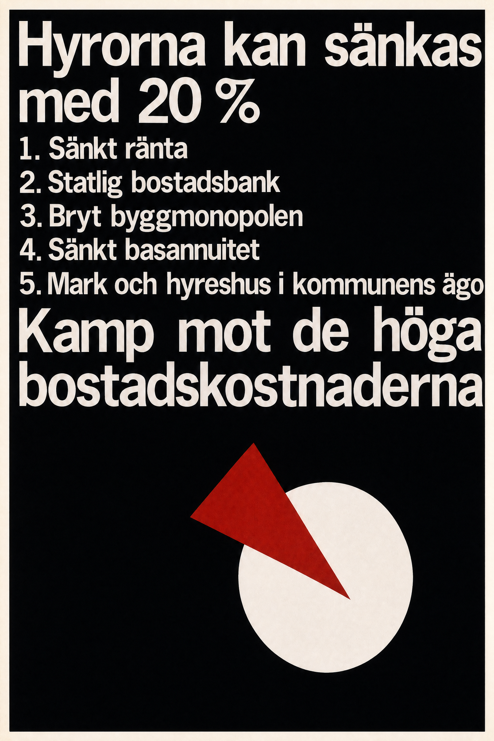 Valaffisch för VPK, 1968.