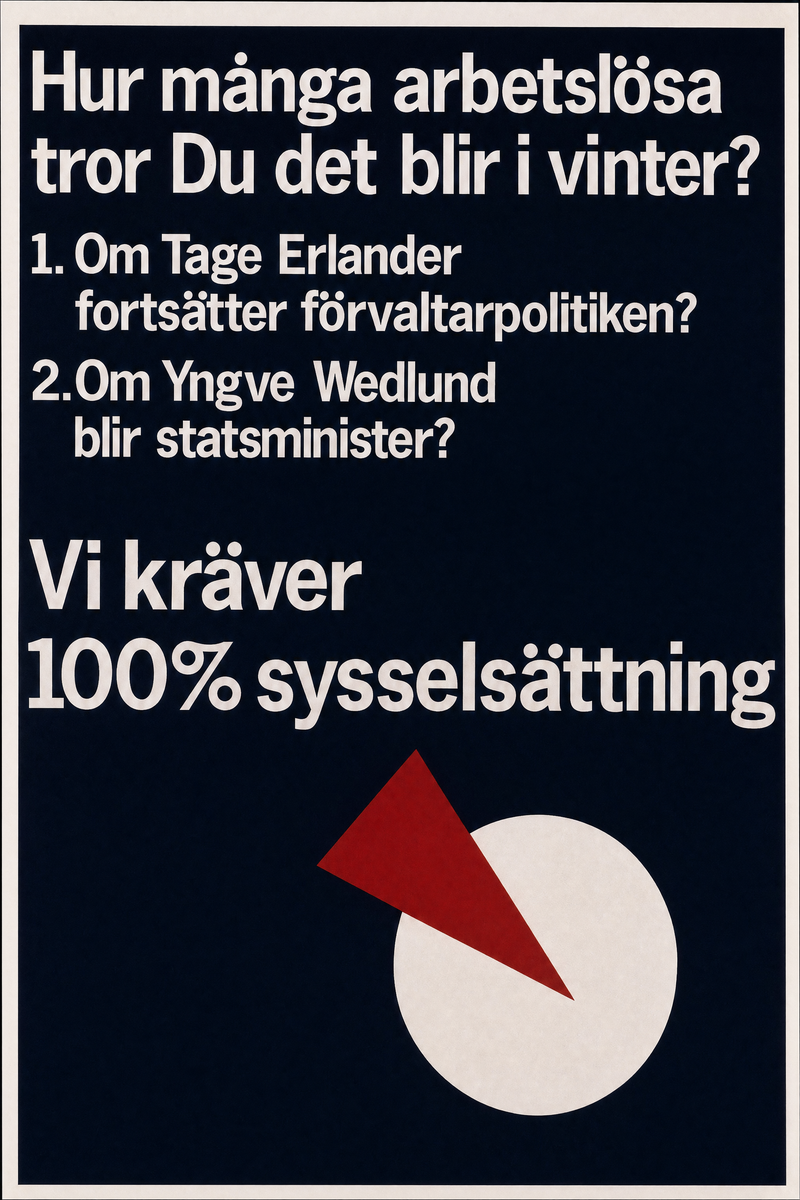 Valaffisch för VPK, 1968.