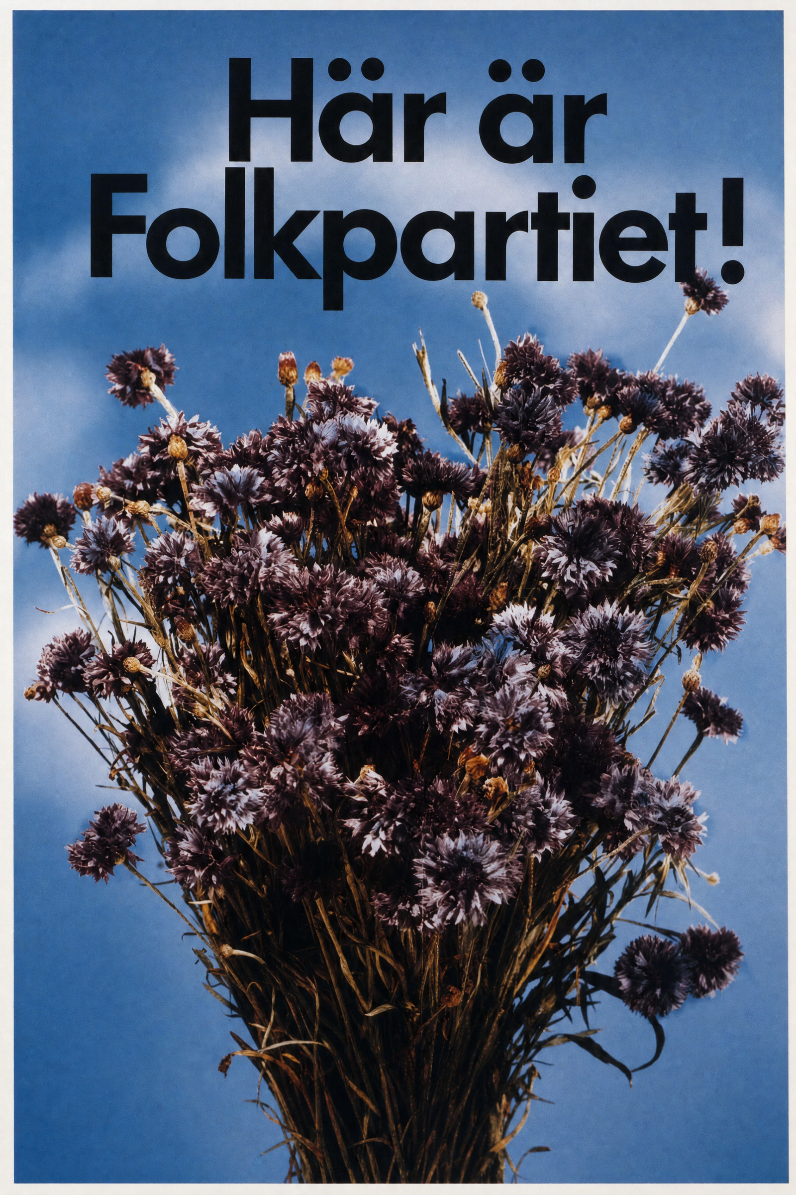 Valaffisch för Folkpartiet, 1985.