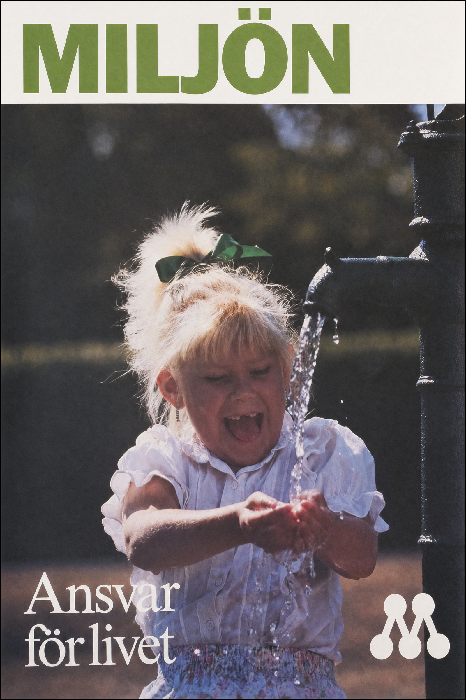 Valaffisch för Moderaterna, 1988.