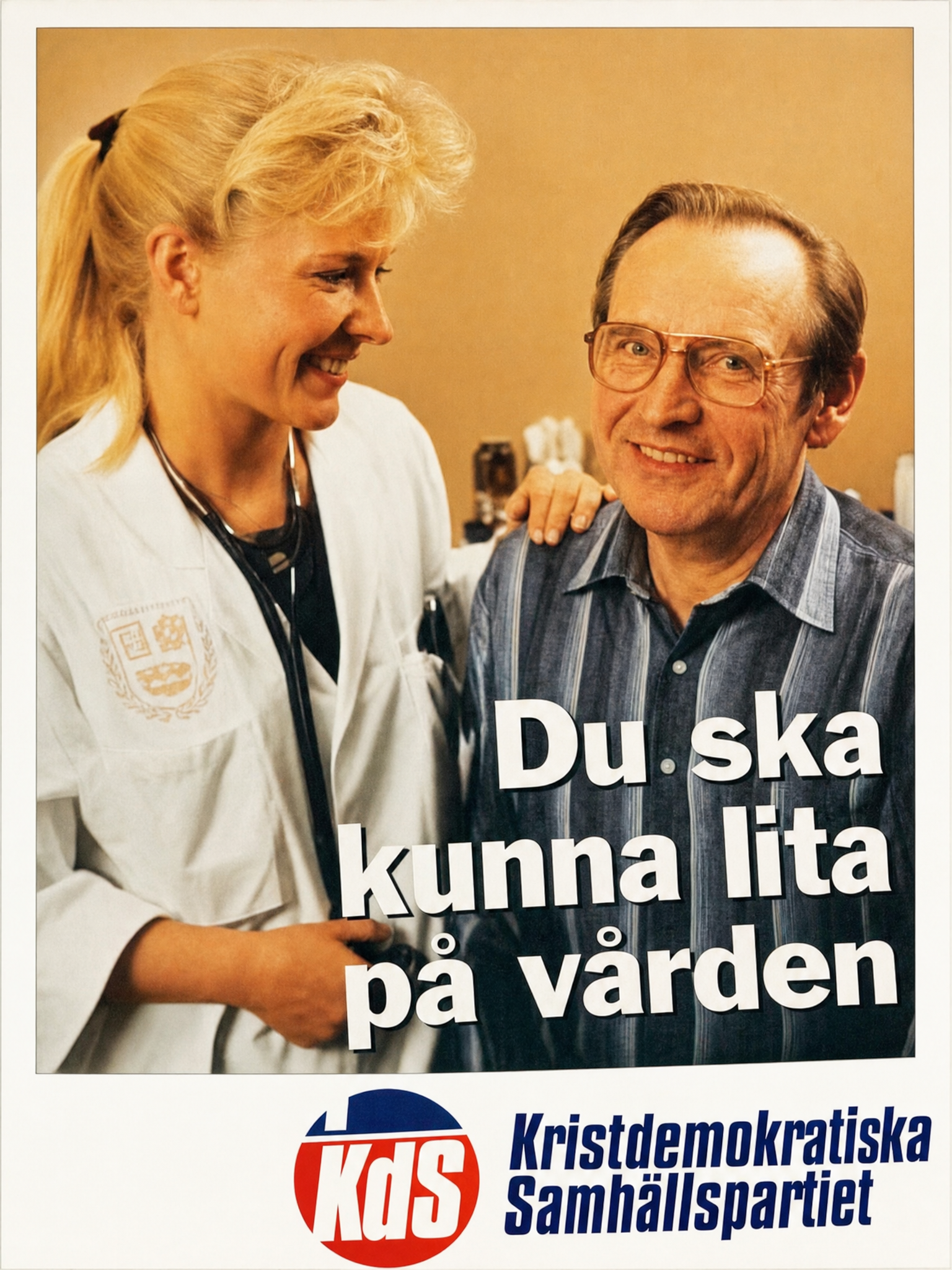Valaffisch för KDS, 1991.