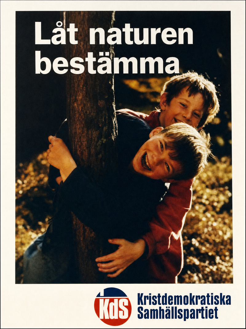 Valaffisch för KDS, 1991.