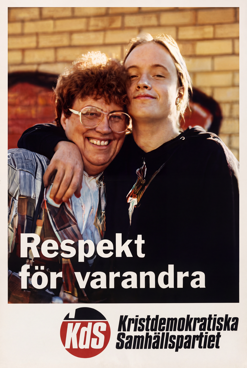 Valaffisch för KDS, 1991.
