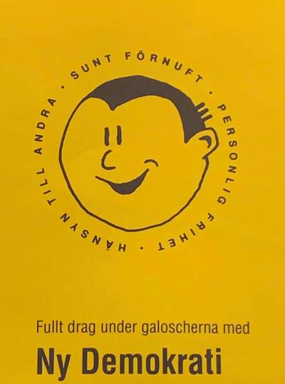 Fullt drag under galoscherna med Ny Demokrati