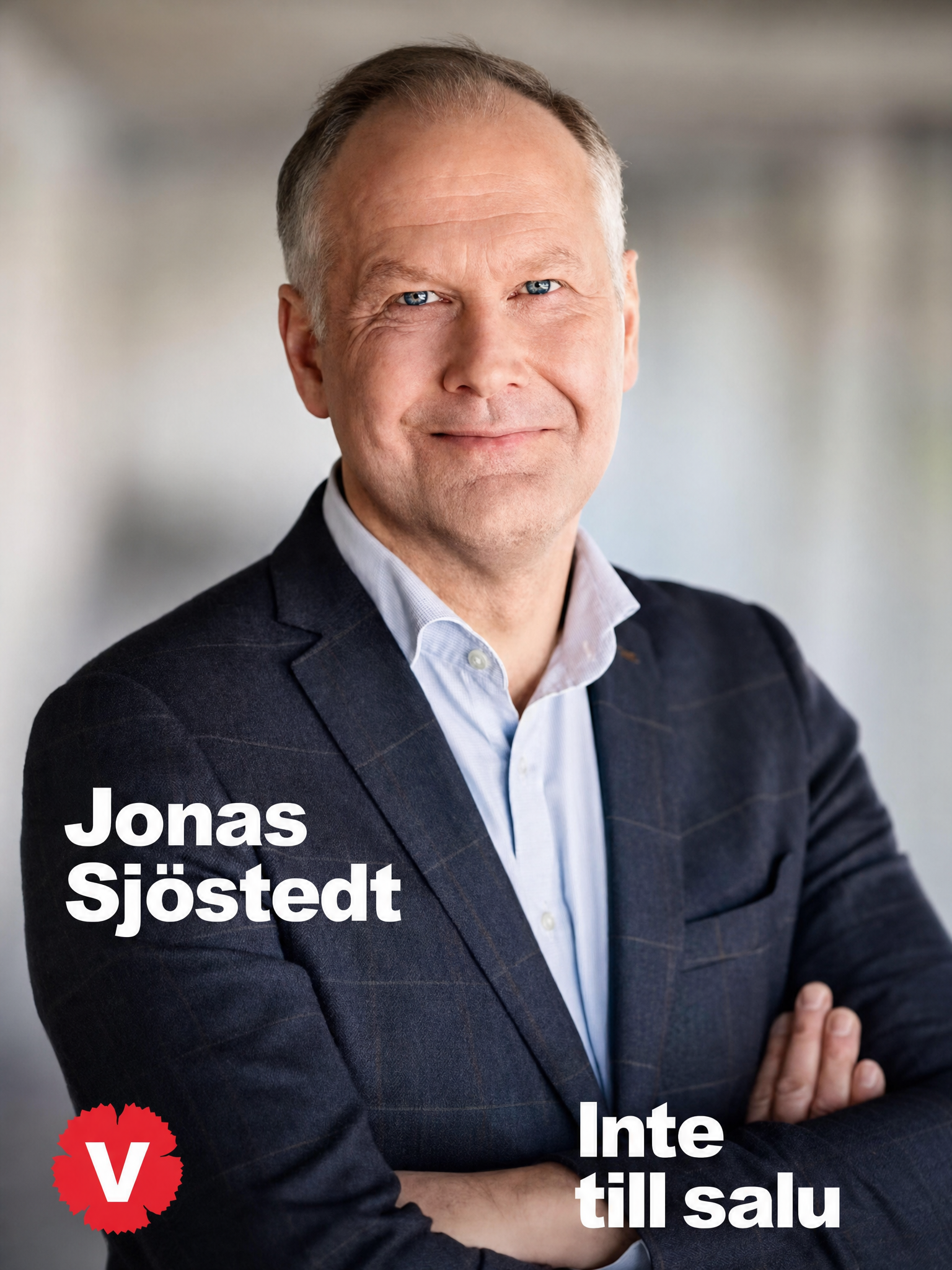 Valaffisch för Vänsterpartiet, 2014. ”Inte till salu”.